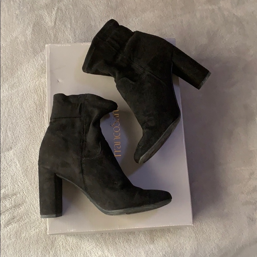 Black Suede Booties